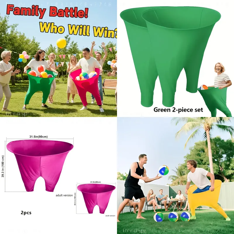 Party Games For Large Groups - 2 Pantalones Gigantes Extra Grandes, Elásticos