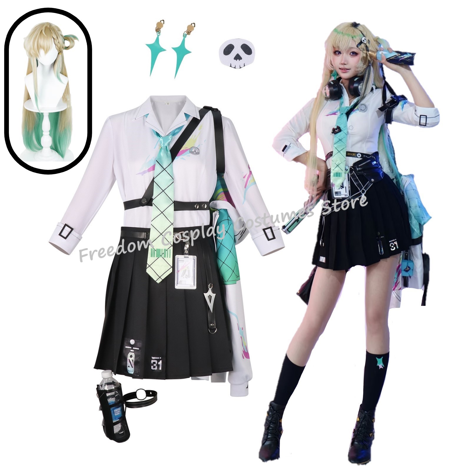 Party Games School - Disfraz de cosplay de Game Wuthering
