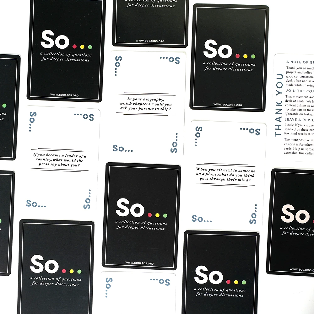 So Cards Conversation Starter  - Party Games Questions For Adults reseña y precio