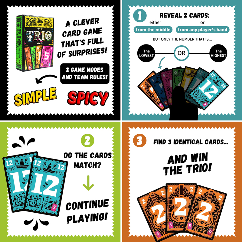 TRIO Strategic Card, juego de  - Party Games Multiplayer reseña y precio